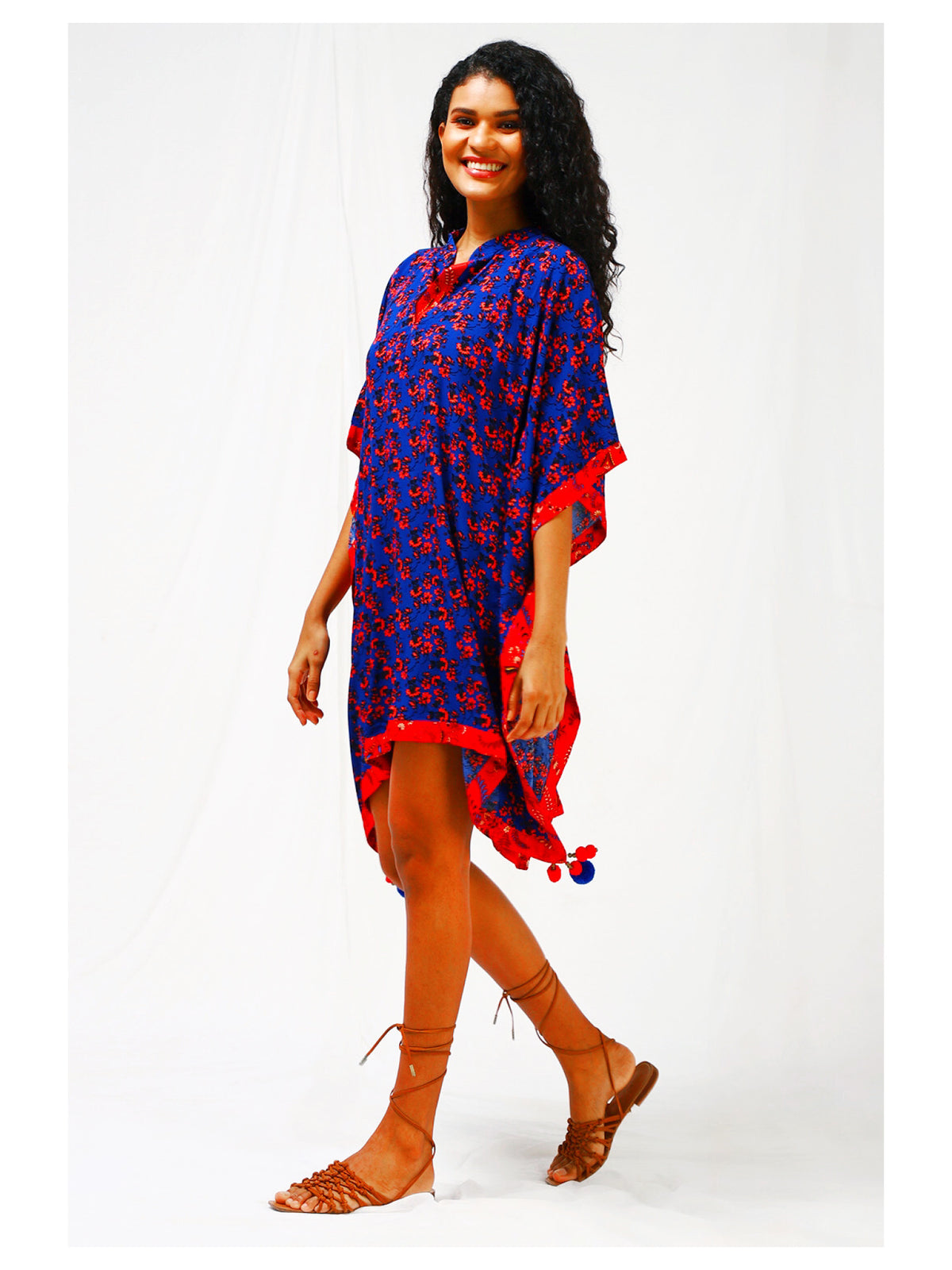 IRA Short Kaftan - Blue