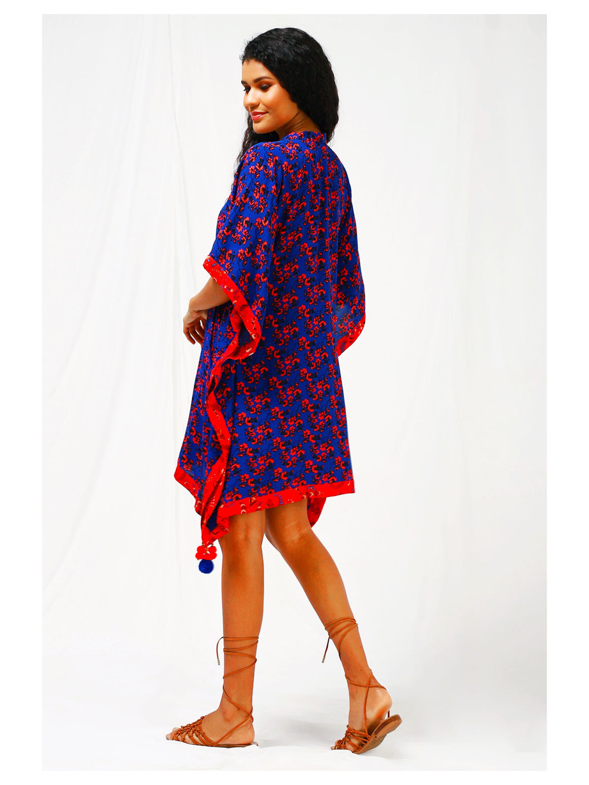 IRA Short Kaftan - Blue