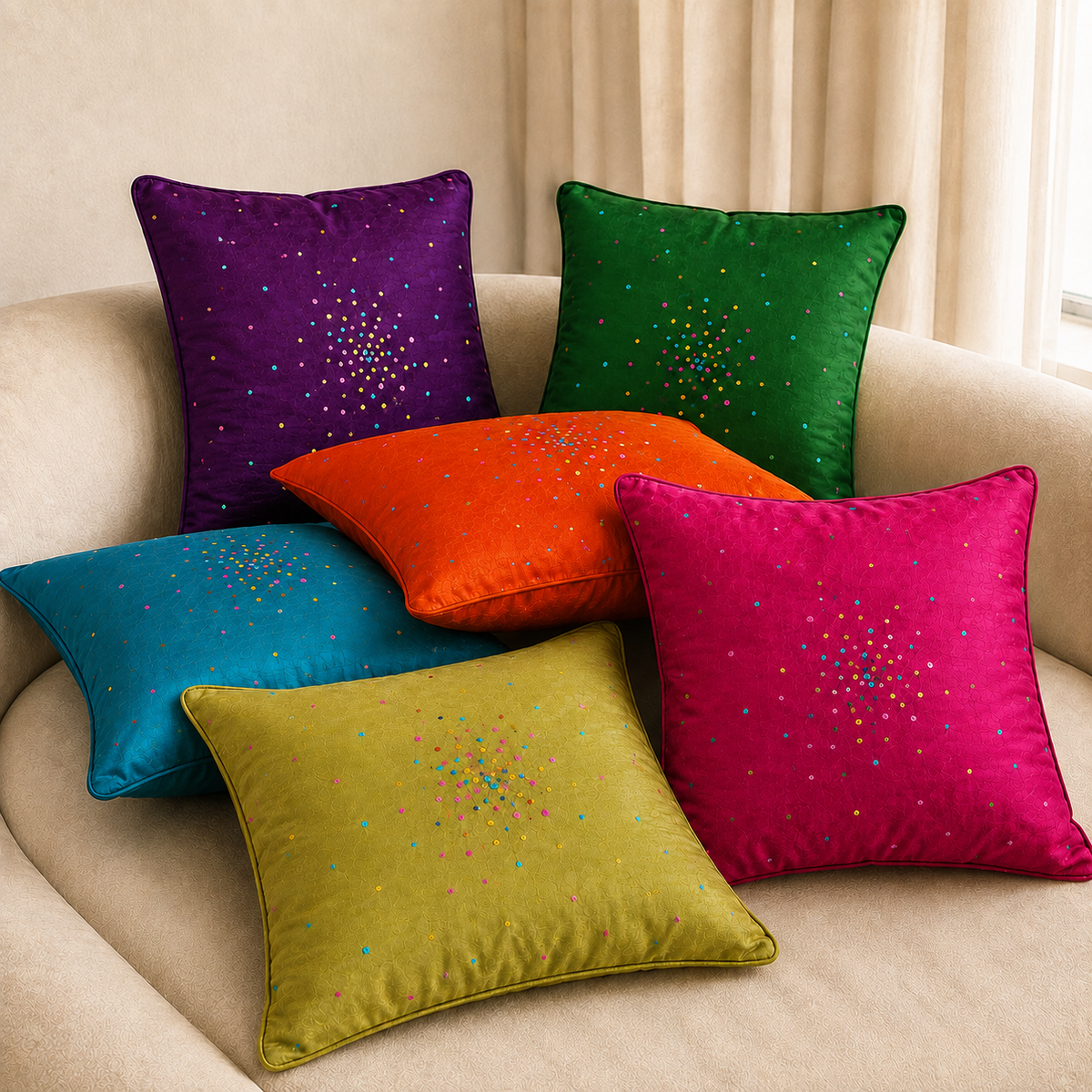 Sitaara Cushion Covers – Set of 6