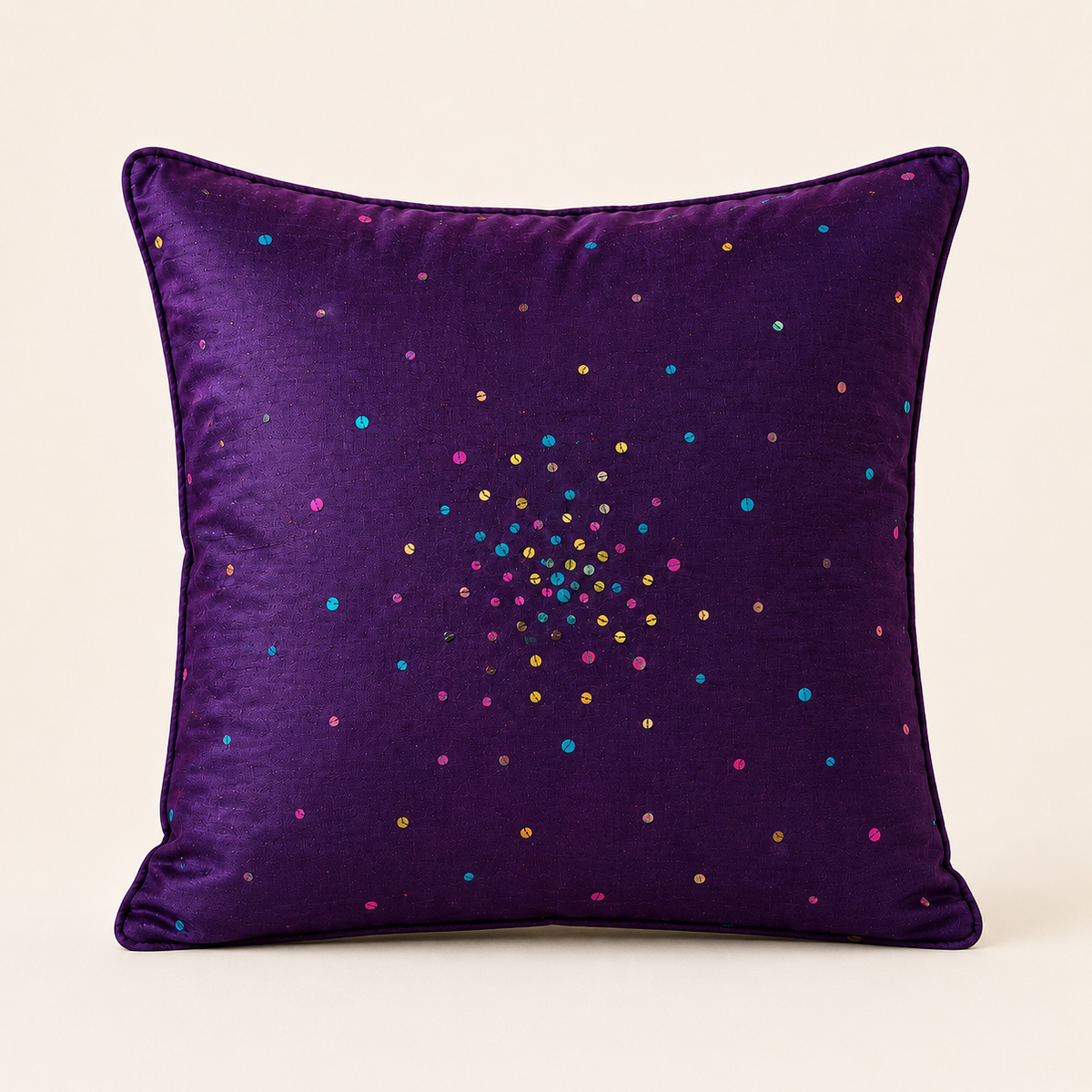 Sitaara Cushion Cover – Amethyst Purple