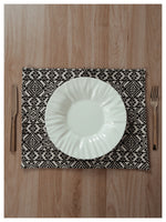Black & White Patterned Table Mats