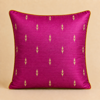 Noor Festive Cushion Cover – Rani Pink