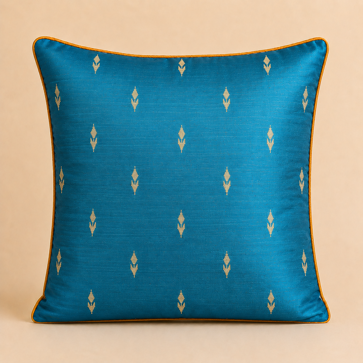 Noor Festive Cushion Cover – Turquoise Blue