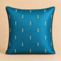 Noor Festive Cushion Cover – Turquoise Blue