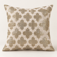 Ivory & Gold Cushion Covers – Set of 2