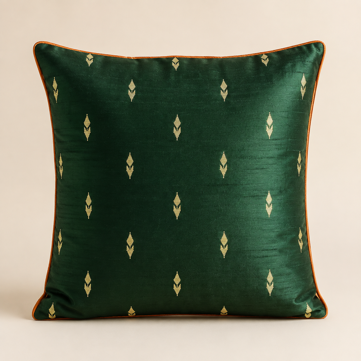Noor Festive Cushion Cover – Emerald Green