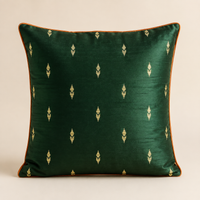 Noor Festive Cushion Cover – Emerald Green