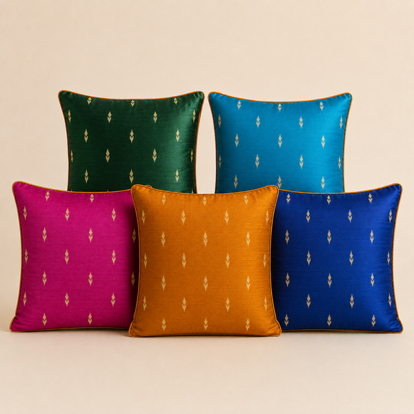 Noor Cushion Covers – Jewel Toned Set of 5