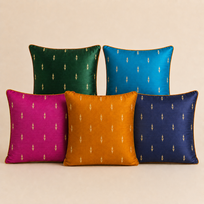 Noor Cushion Covers – Jewel Toned Set of 5