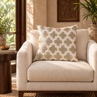 Ivory & Gold Cushion Covers – Set of 2
