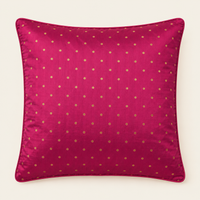 Gold Dot Cushion - Magenta Pink