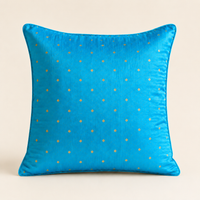 Gold Dot Cushion - Turquoise