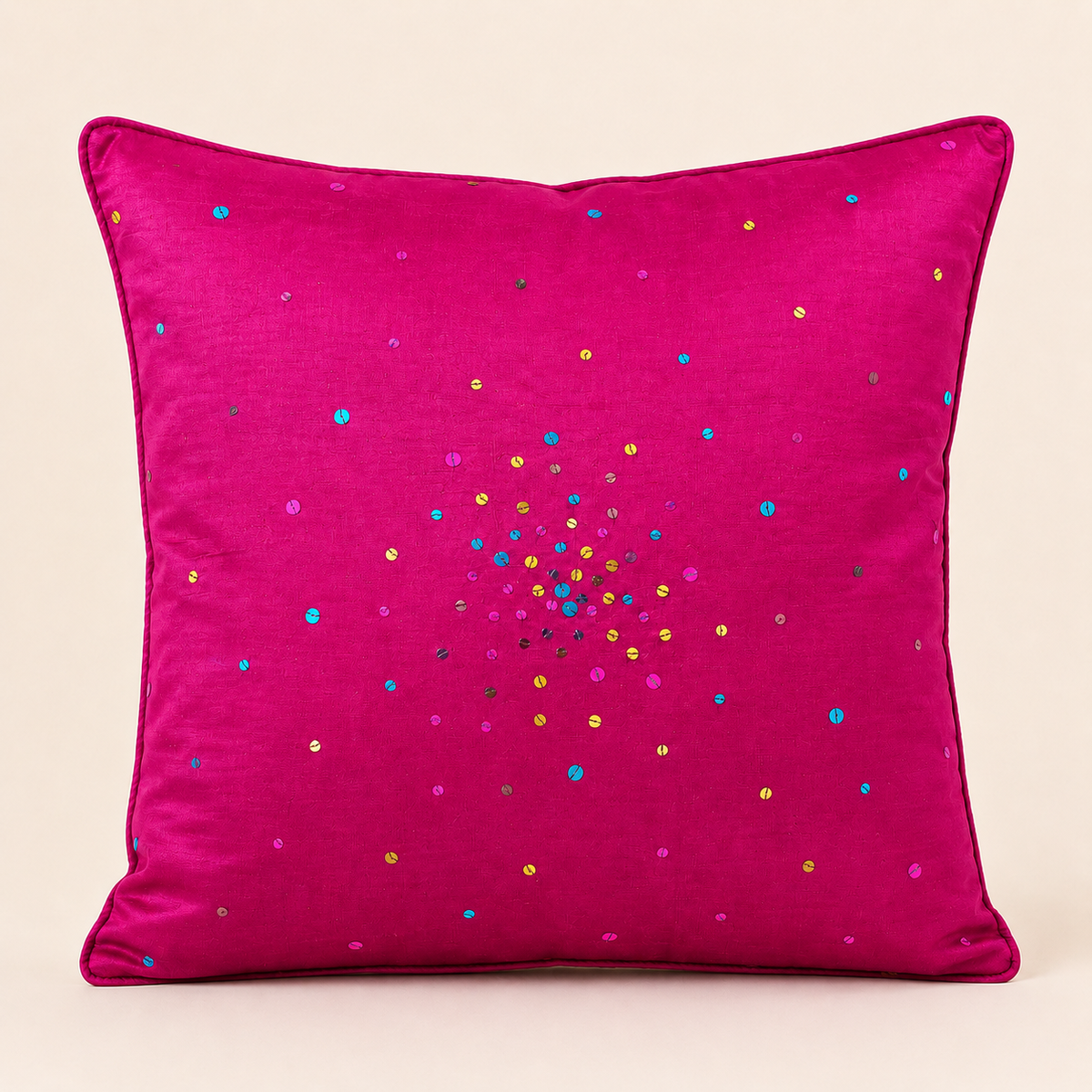 Sitaara Cushion Cover – Rani Pink
