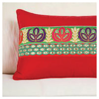 Nur Decorative Lumbar Cushion - Red