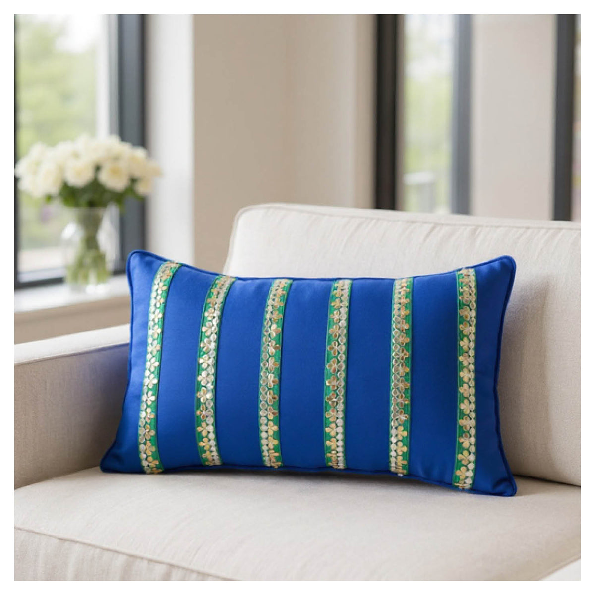 Arya Decorative Cushion - Blue
