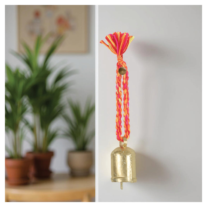 Braided Hanging Bell - Red