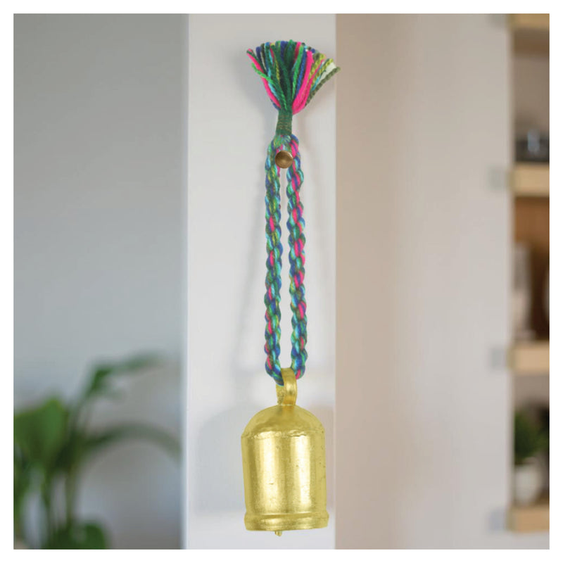 Braided Hanging Bell - Green
