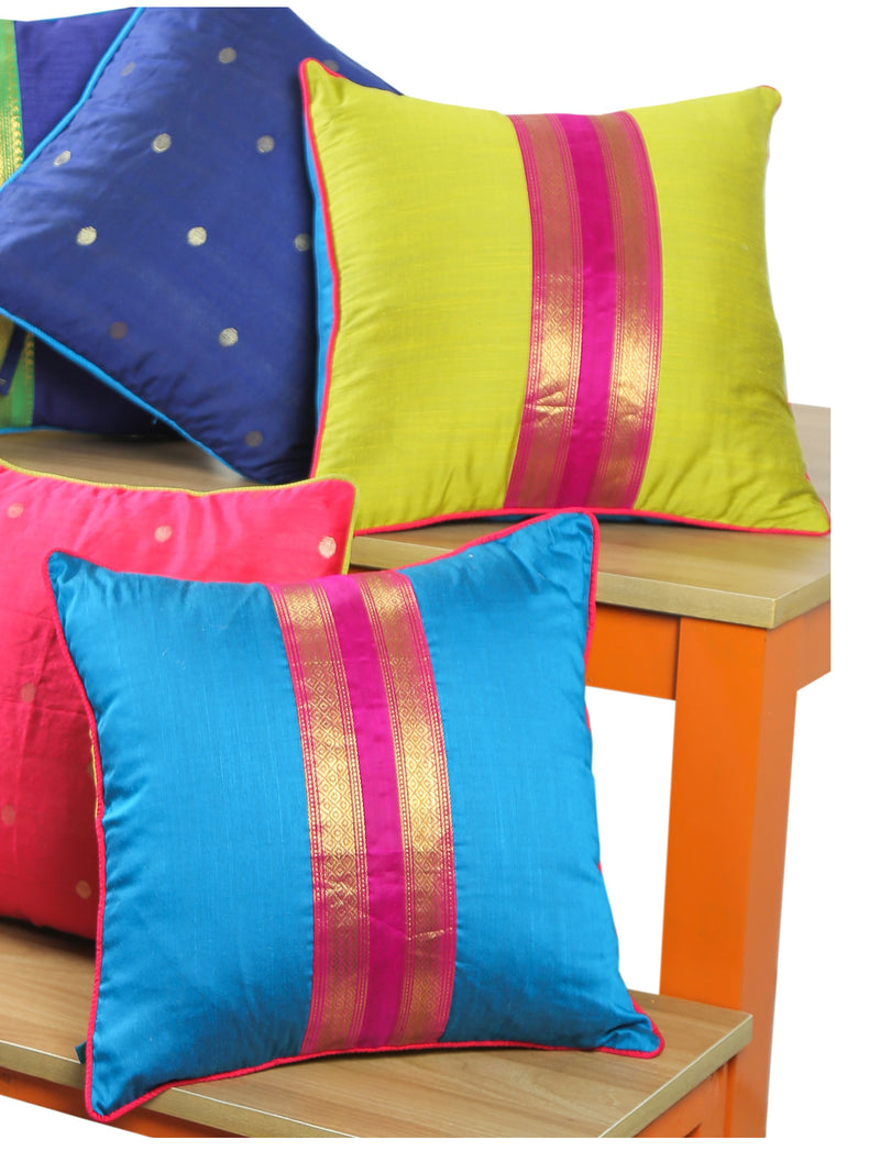 Festive Sari Cushions - Set of 5