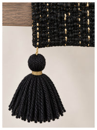 Gold Weave Table Runner – Black