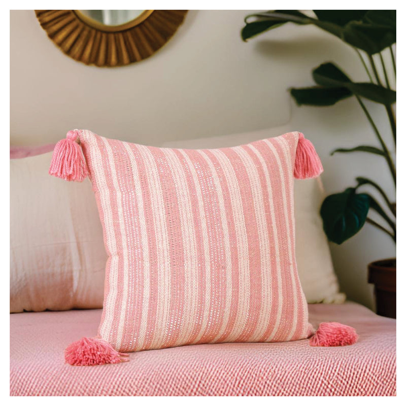 Sunlit Stripes Cushion - Dust Pink- Set of 2