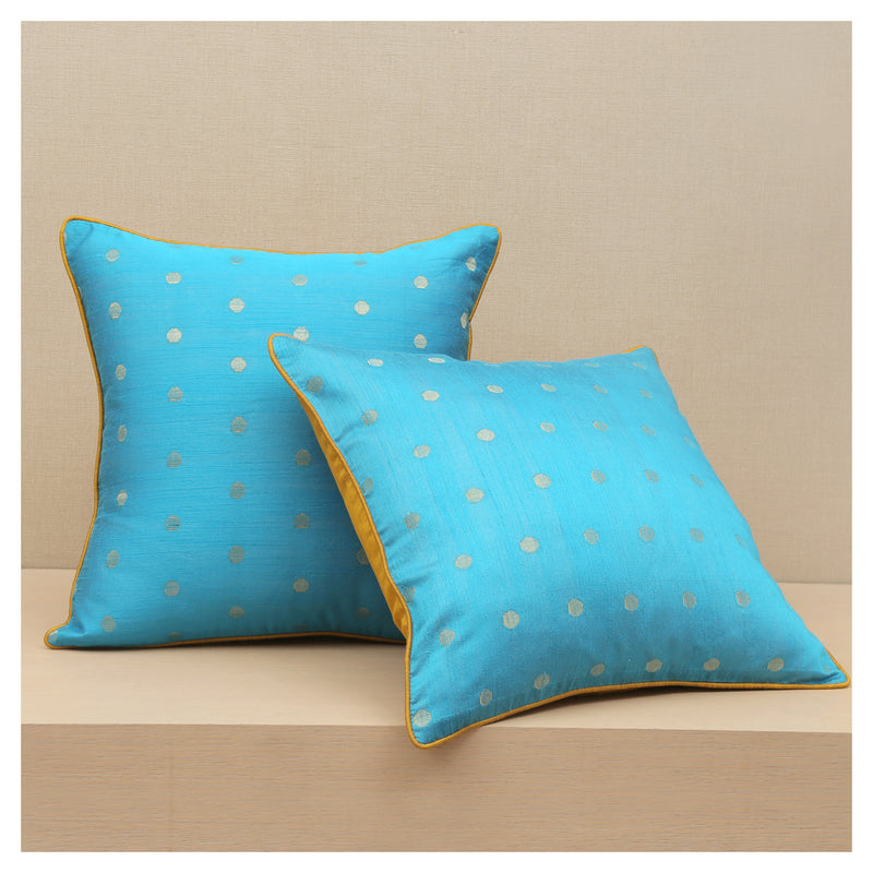 Diya Celebration Cushion - Turquoise