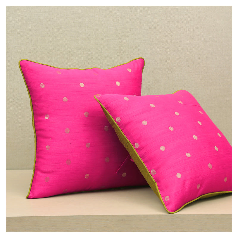 Diya Celebration Cushion - Pink