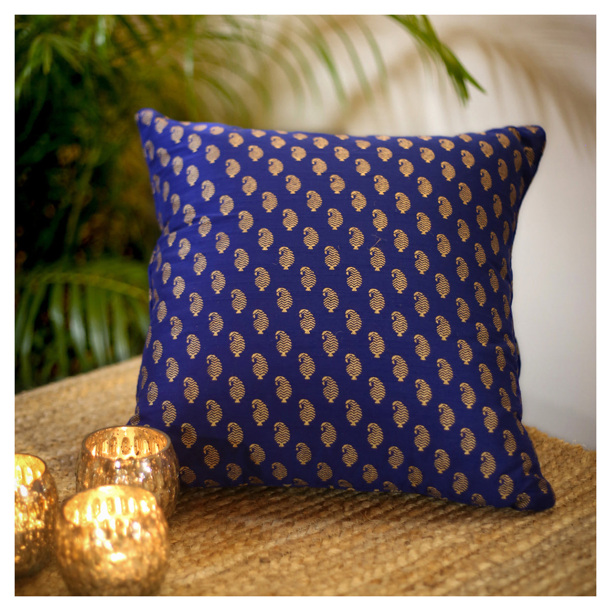 Blue Paisley Cushion - Set of 2 / Set of 4