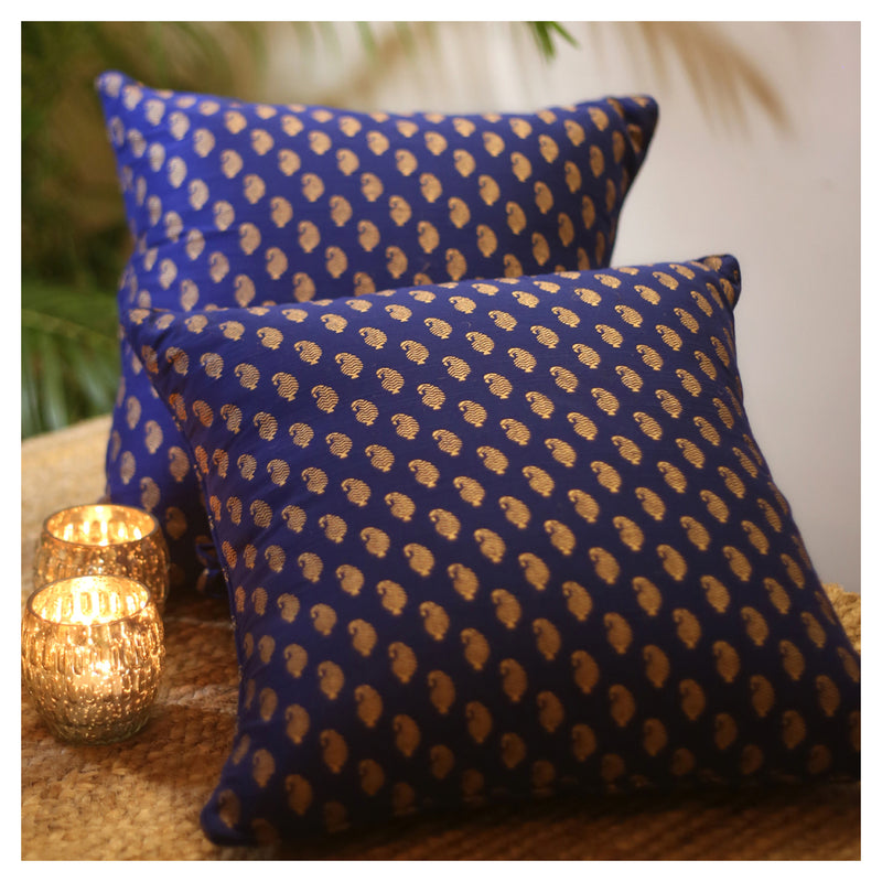 Blue Paisley Cushion - Set of 2 / Set of 4