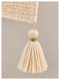 Gold Weave Table Runner – Ivory
