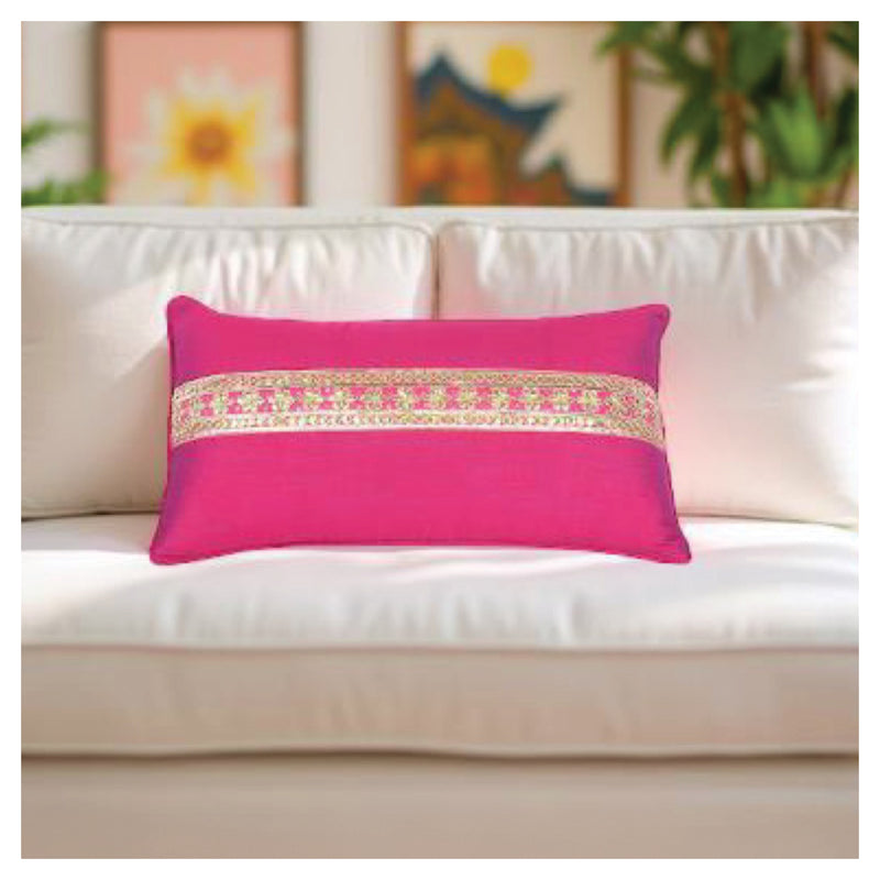 Aisha Decorative Cushion - Deep Pink