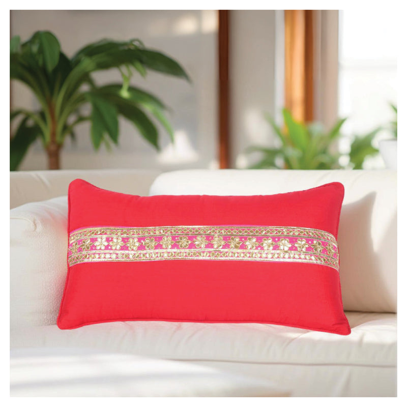 Aisha Decorative Cushion - Red