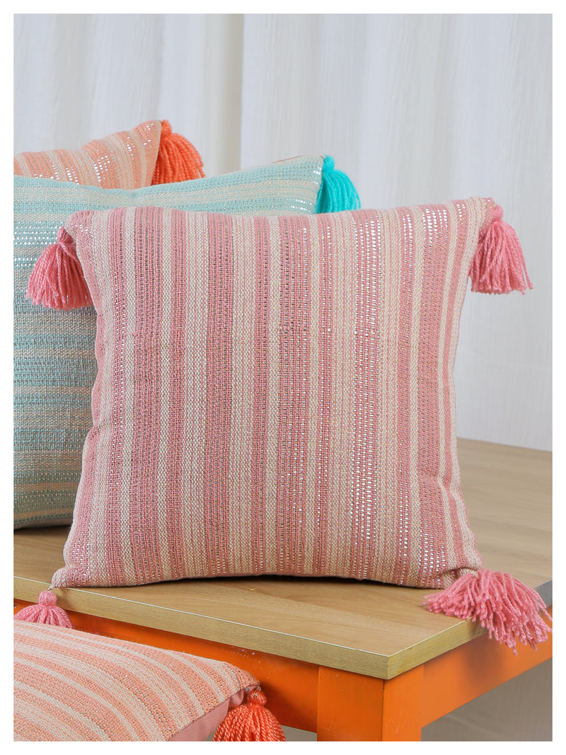 Sunlit Stripes Cushion - Dust Pink- Set of 2