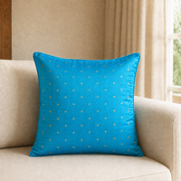 Gold Dot Cushion - Turquoise