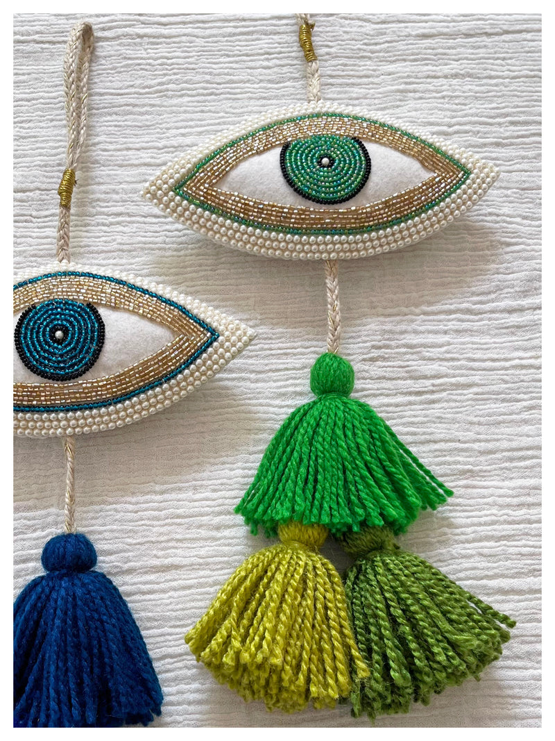 Decorative Eye Hanging - Green