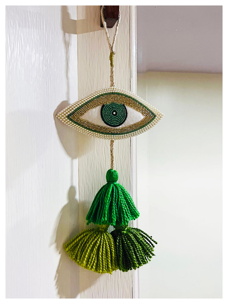 Decorative Eye Hanging - Green