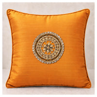 Gota Motif Cushion - Golden Yellow