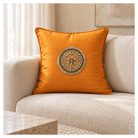 Gota Motif Cushion - Golden Yellow