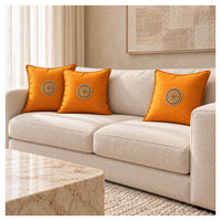 Gota Motif Cushion - Golden Yellow