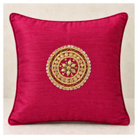 Gota Motif Cushion - Rich Magenta
