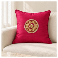 Gota Motif Cushion - Rich Magenta