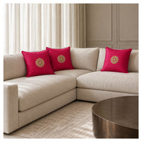 Gota Motif Cushion - Rich Magenta