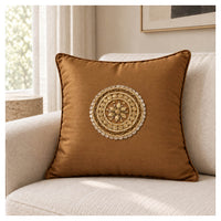 Gota Motif Cushion - Copper