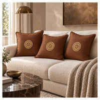 Gota Motif Cushion - Coffee