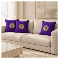 Gota Motif Cushion - Deep Purple