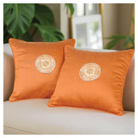Gota Motif Cushion - Copper