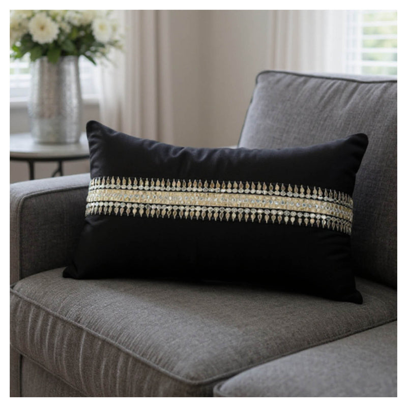 Nisha Decorative Cushion - Black