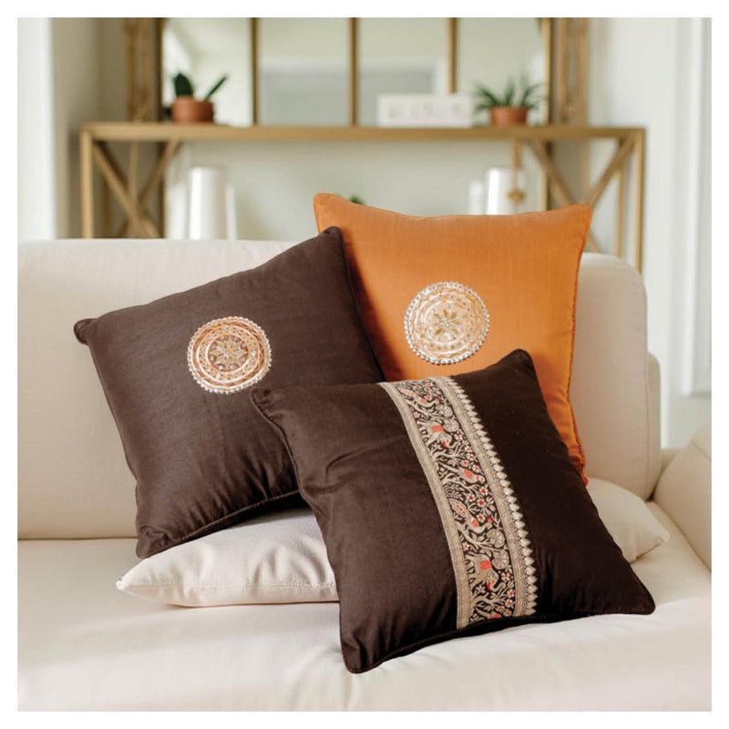 black copper decorative cushion covers set of 6 festive home decor

