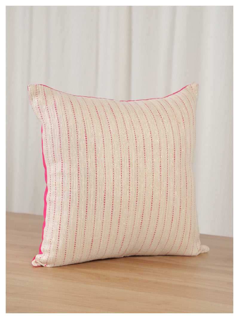 Soft Gold Cushions with Pink Specks - Set of 2