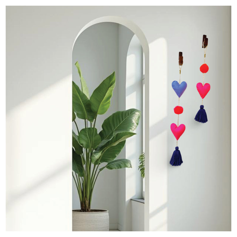 Decorative Heart Hanging - Lilac