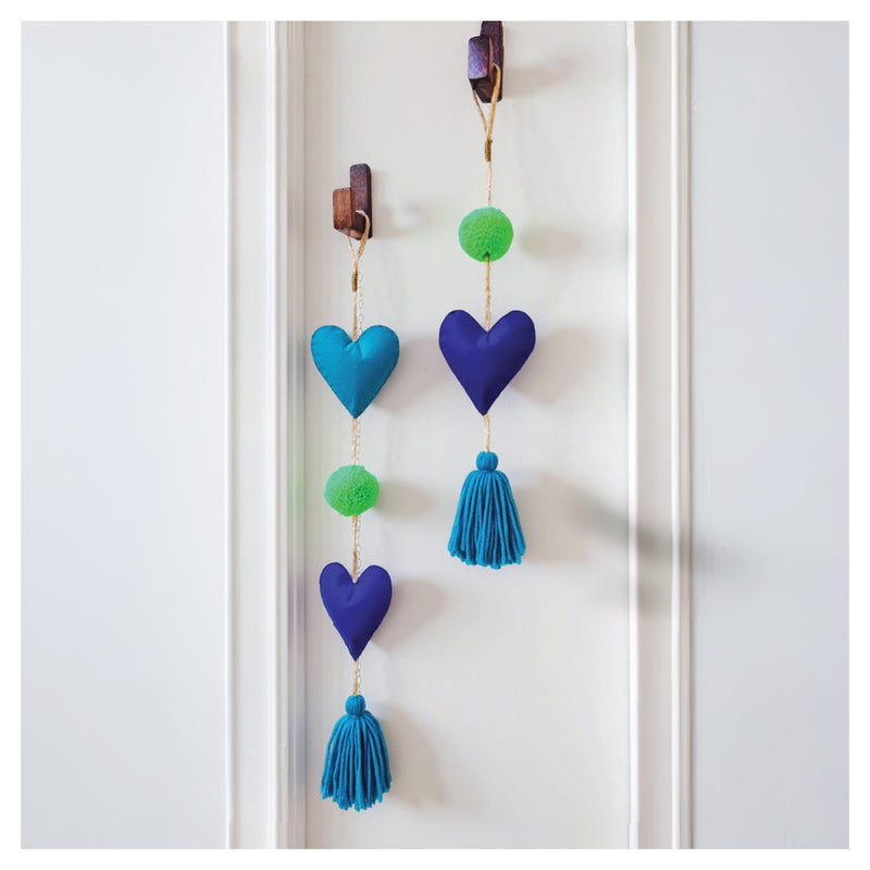 Decorative Heart Hanging - Turquoise
